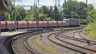 Güterzug Durchfahrt Bülach #eisenbahn #fy #train #trainspotting #zug #sbb #güterzug