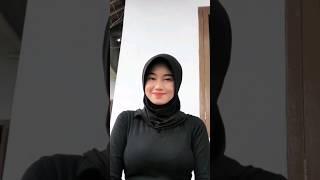 hijab hitam baju hitam #hijab #shorts