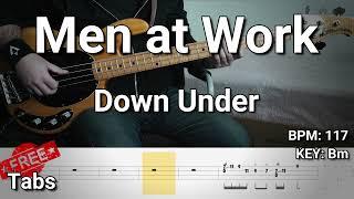 Men at Work - Down Under (Bass Cover) Tabs