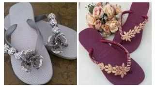 most demanding and fabulous women foot wear collection of flip flop slippers design 2021-2022