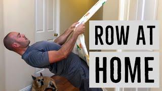 How To Do Incline Rows With Minimal Equipment (Just a bed-sheet and a door) with Antranik