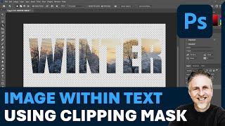 How to Put Image Inside Text in Photoshop Using a Clipping Mask