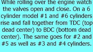 Setting Diesel Engine Valves Using  The Rocker Method