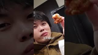 tuonto trying japanese 7/11 CHICKEN.