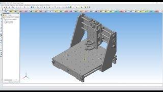 3D модель ЧПУ станка  №1