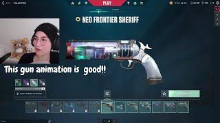 Kyedae reacts New NeoFrontier Bundle Valorant Skin and New Agent Deadlock!!