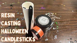 Resin Casting Halloween Candlesticks