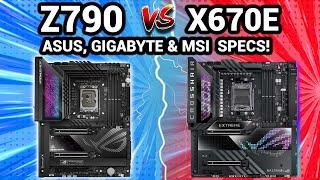 Z790 VS X670E: ASUS,MSI, GIGABYTE SPECS | WHICH ONE IS WORTH GETTING?