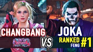 T8  Changbang (Lidia) vs JoKa (#1 Ranked Feng)  Tekken 8 High Level Gameplay