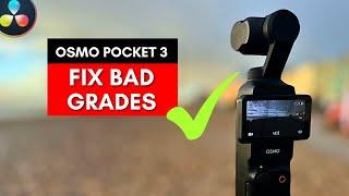 Grading OSMO POCKET 3 - Best PRO Tips inc. COLOR MANAGEMENT for D-Log M & HLG