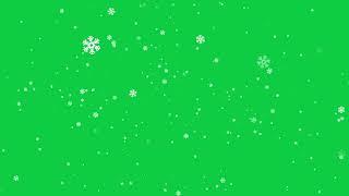 Snowflake green screen animation - 100% copyright free download