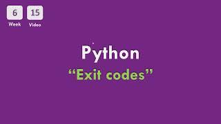 [6-15] CS50x In Arabic - Python - Exit code