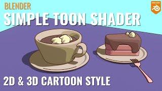 Blender Simple TOON SHADER Free Tutorial / Cartoon & Anime