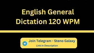 GCC English General Dictation 120 WPM || English General || #gccdictations #gcc