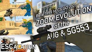 Evolution of the AUG and SG553 - CS Beta to CS:GO