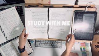 ️8-HOUR Study With Me,No music,background noise,keyboard typing, ASMR,pomodoro 50/10