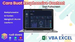 Cara membuat Responsif Konten dan Userform Fullscreen VBA Excel