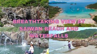 VLOG# 126 - SAIWAN BEACH AND WATERFALLS IN SAIKUNG | WHITE BEACH | Just Jenney