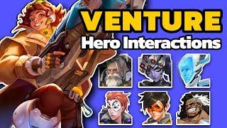 VENTURE - New Voice Line Hero Interactions (Overwatch 2 Season 10)