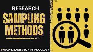 Introduction To Sampling Methods In Research - Animated Public Health Lecture Series