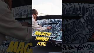 Magnetic number plate goodness!️#magnaplates #modifiedcars #magneticnumberplate