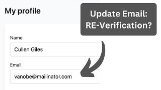 Laravel User Email Change: How To Verify Again?