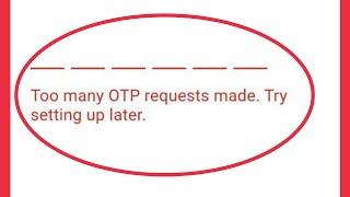 Google Pay | Fix Too many OTP requests made. Try setting up later In Gpay