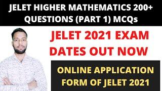 JELET 2021 | MATHEMATICS 200+ QUESTIONS FOR JELET | PART 1 | JADAVPUR UNIVERSITY | WBJEEB |