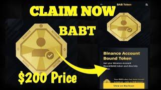 How to Claim Binance Account Bound Token (BABT) || BAB BnB Chain Minting Tutorial