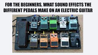 Different Guitar Pedals and what they do for the beginner : 4k Widescreen.