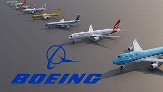 Boeing Fleet LineUp (3D)