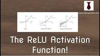 ReLU Activation Function