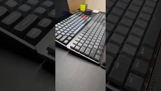 Typing sound test - Keychron K2 Pro red switches X Logitech MX tactile quiet brown switches #shorts