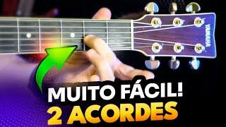  Aula de Violão: Toque sua PRIMEIRA MÚSICA com apenas 2 ACORDES  MUITO FÁCIL  (100% GARANTIDO)