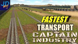 Whats The Fastest Transport Method?  Captain of Industry    Walkthrough, Guide, Tips