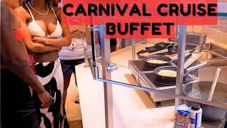 Carnival Cruise Buffet Tour! Breakfast, Lunch & Dinner 4K HD 2024