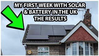 My Solar & battery install after 1 weeks usage what are the results?