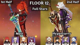 Diluc Melt + Itto Hypercarry | 4.7/4.8 Spiral Abyss Floor 12 9 Star | Genshin Impact