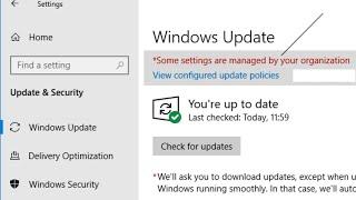 How to Fix Some Settings Are Managed By Your Organization in Windows 10