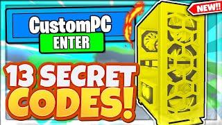 ALL *13* NEW SECRET FREE GOLD CODES In Roblox Custom PC Tycoon!