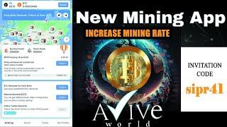 Avive World Mining: Boost Mining Rate, Registration and More