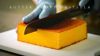 Butter Honey Castella Cake | So Insanely Good Plain !