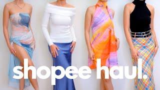 SHOPEE CLOTHING HAUL (colorful, cute & summer)