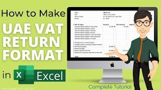 How to make UAE VAT Return format in MS Excel | Calculate VAT in Excel