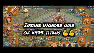 LORDS MOBILE- K 973 WONDER WAR - Battle of Titans - #lordsmobile #wonderwars #lordsmobiletitan