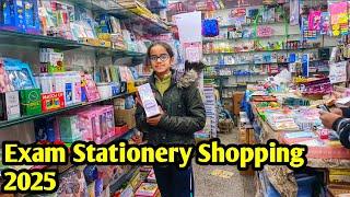 Vlog late ho gya Ji  Exam Stationery shopping2025 || Happy Nuclear Family || Exam2025