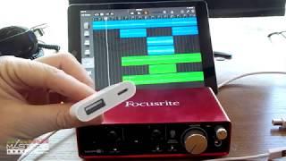 How to Connect Focusrite Interfaces and MIDI Devices to iPads and iPhones
