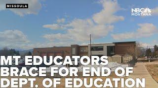 Montana education officials react to reports of ending Dept. of Education