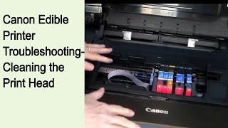 Canon edible printer troubleshooting for cakes  How to clean the edible ink print head