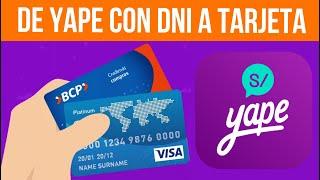 🪪 Como cambiar de Yape con DNI a Yape con TARJETA / Cuenta Bancaria